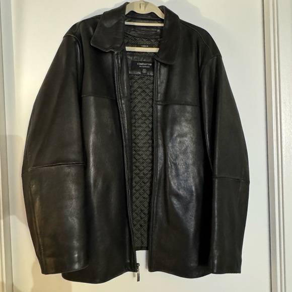 OVERSIZED VINTAGE leather bomber jacket, lambkin, quilted lining - Picture 3 of 8